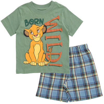 Disney Lion King Simba T-Shirt and Shorts Outfit Set - imagikids