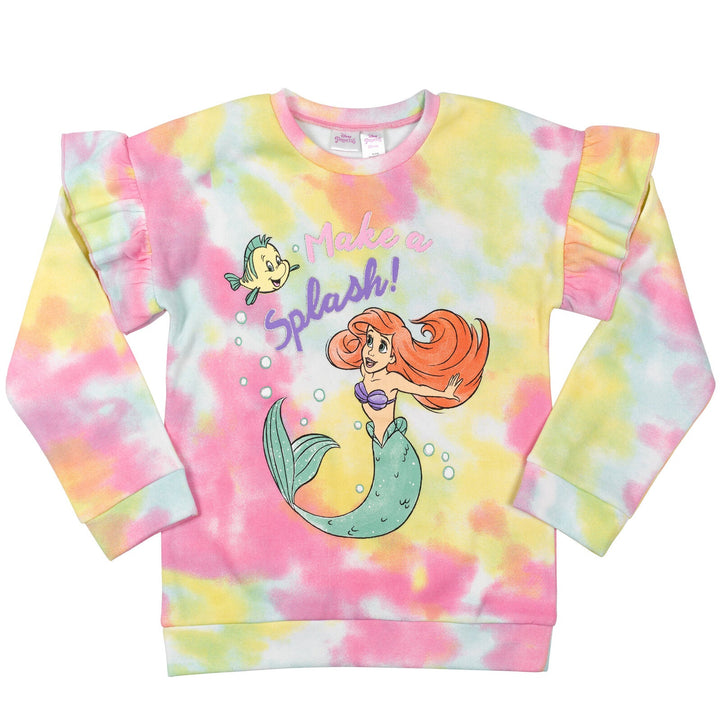 Disney Little Mermaid Princess Ariel Fleece Pullover Sweatshirt - imagikids