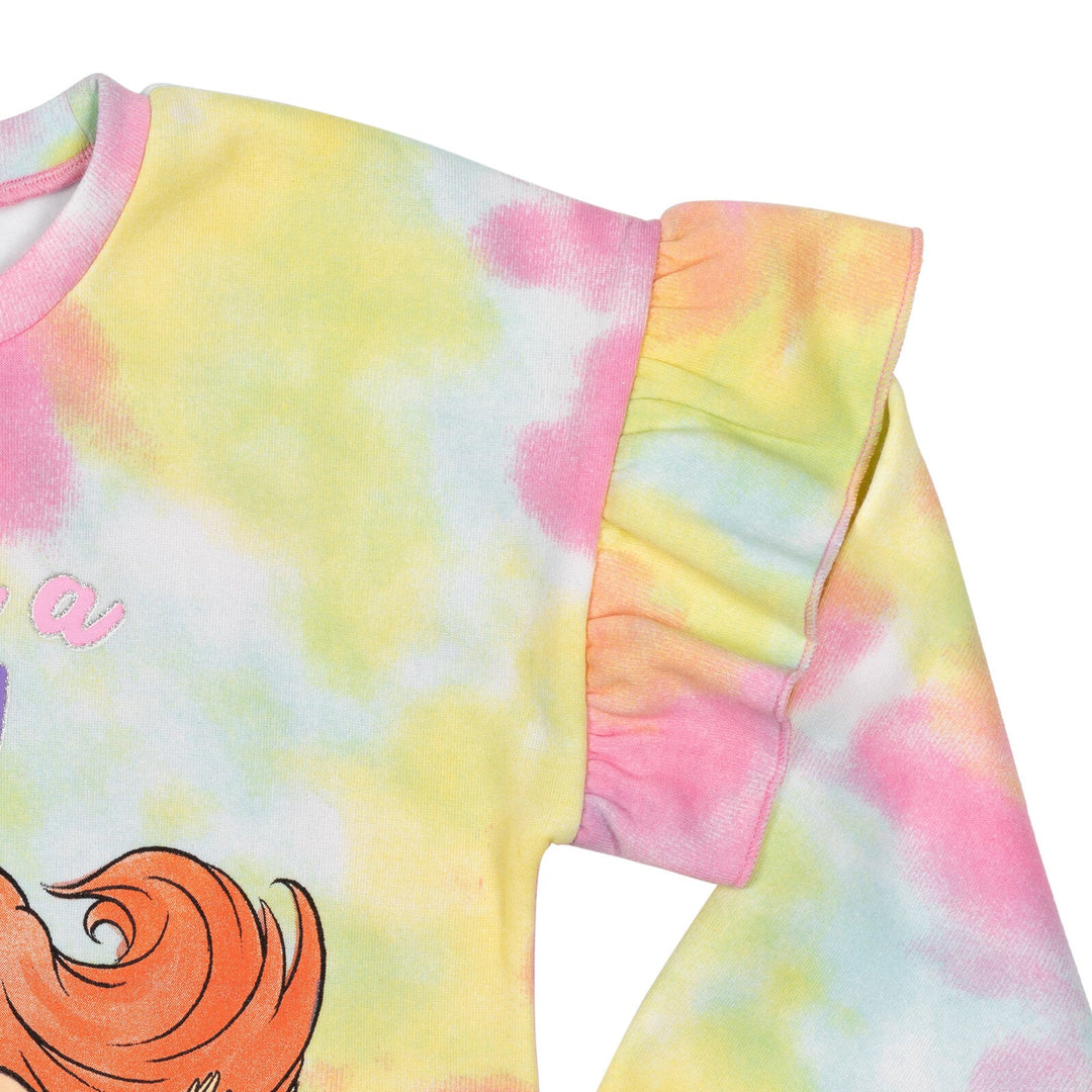 Disney Little Mermaid Princess Ariel Fleece Pullover Sweatshirt - imagikids