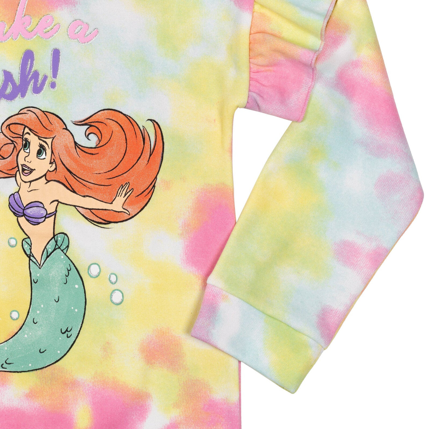 Disney Little Mermaid Princess Ariel Fleece Pullover Sweatshirt - imagikids