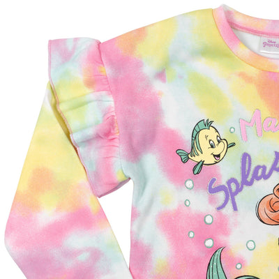Disney Little Mermaid Princess Ariel Fleece Pullover Sweatshirt - imagikids