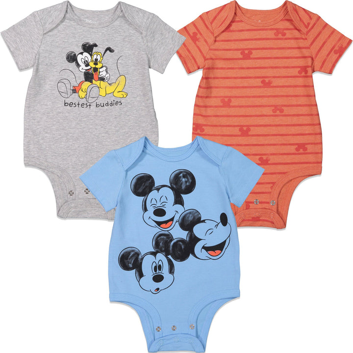 Disney Mickey Mouse 3 Pack Bodysuits - imagikids