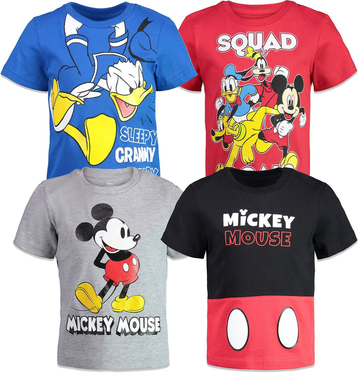 Disney Mickey Mouse 4 Pack T-Shirts - imagikids