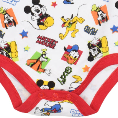 Disney Mickey Mouse 5 Pack Cuddly Bodysuits - imagikids