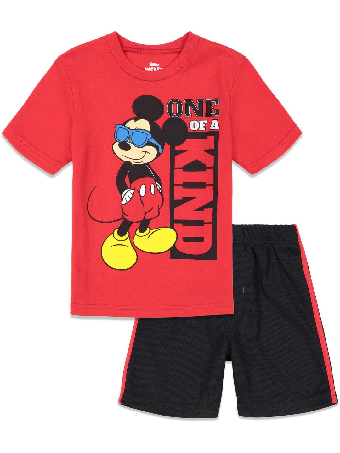 Disney Mickey Mouse Athletic T-Shirt Mesh Shorts Outfit Set - imagikids