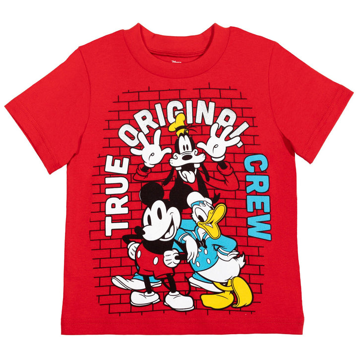 Disney Mickey Mouse Athletic T-Shirt Mesh Shorts Outfit Set - imagikids