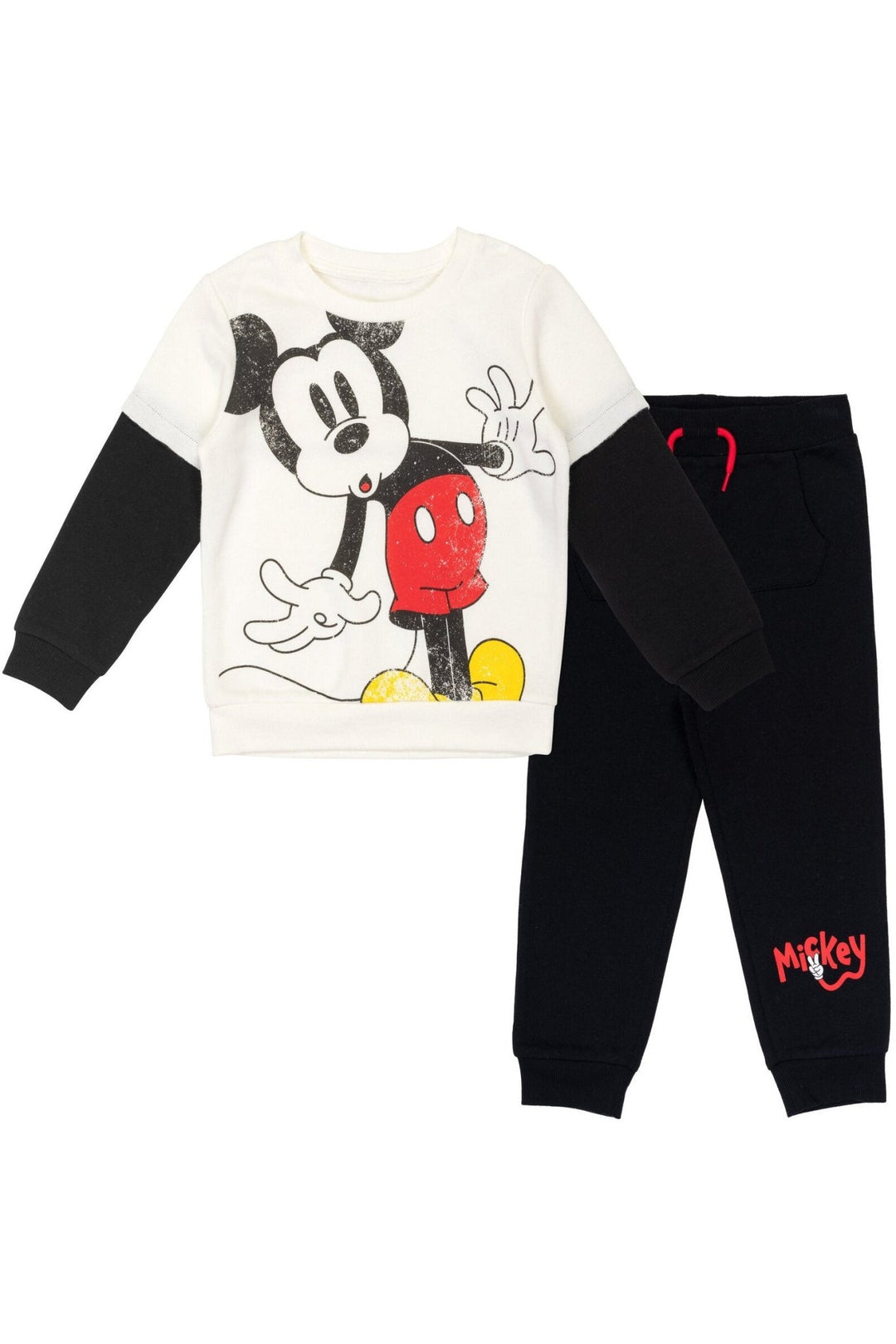 Disney Mickey Mouse Baby Fleece Pullover Sweatshirt and Jogger Pants Infant to Toddler - imagikids