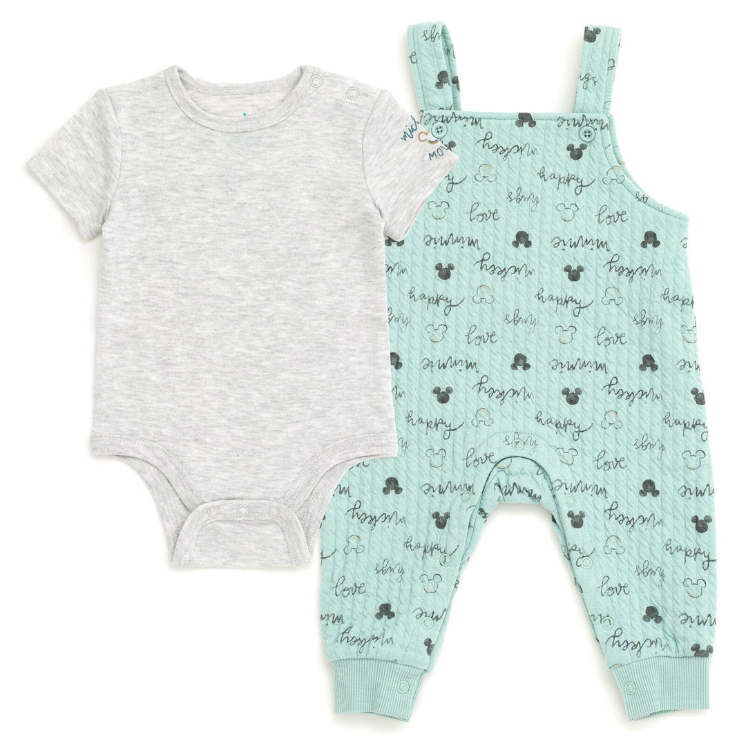 Disney Mickey Mouse Bodysuit and Overall Outfit Set - imagikids