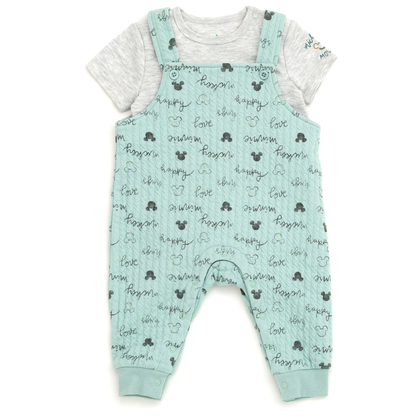 Disney Mickey Mouse Bodysuit and Overall Outfit Set - imagikids