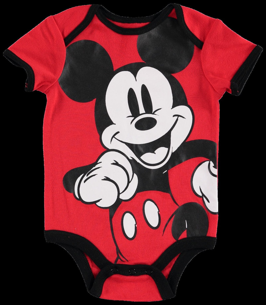 Disney Mickey Mouse Bodysuit Jogger Pants Bib and Hat 4 Piece Outfit Set - imagikids