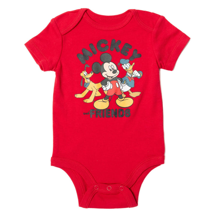 Disney Mickey Mouse Bodysuit Pants and Hat 3 Piece Outfit Set - imagikids