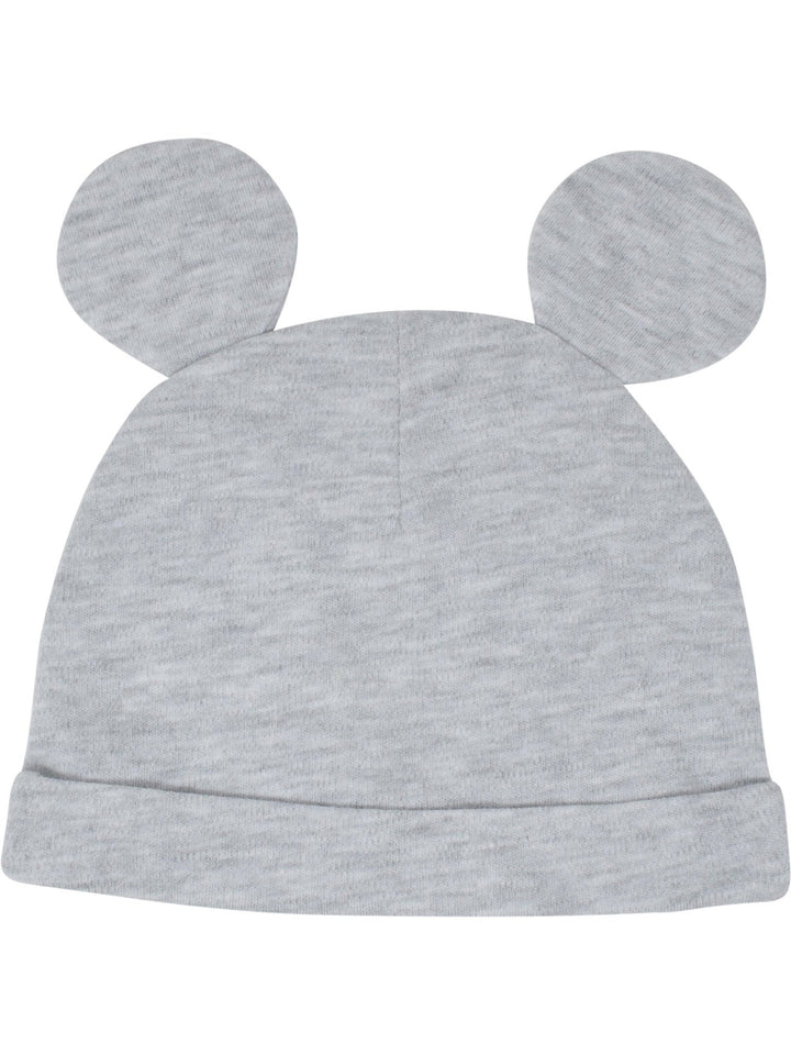 Disney Mickey Mouse Bodysuit Pants Bib and Hat 4 Piece Outfit Set - imagikids