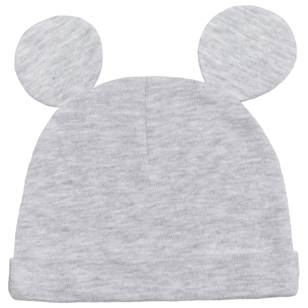 Disney Mickey Mouse Bodysuit Pants Bib and Hat 4 Piece Outfit Set - imagikids