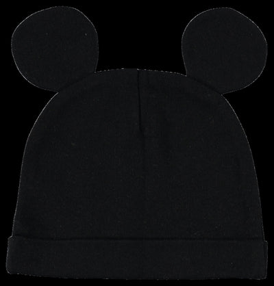 Disney Mickey Mouse Bodysuit Pants Bib and Hat 4 Piece Outfit Set - imagikids