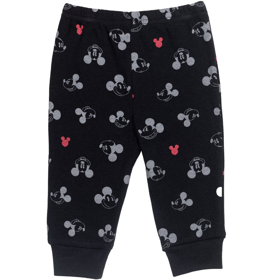 Disney Mickey Mouse Bodysuit Pants Bib and Hat 4 Piece Outfit Set - imagikids