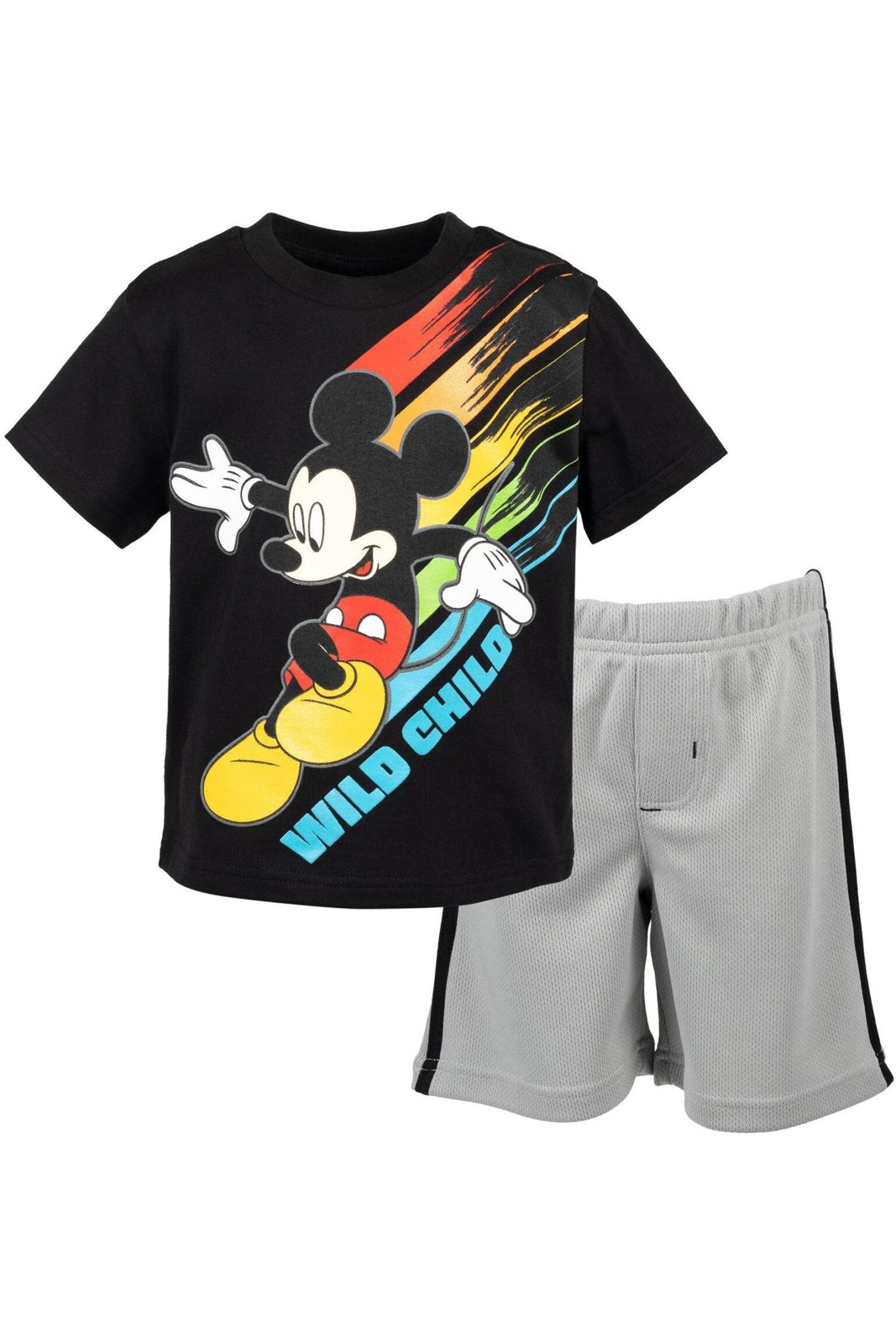 Disney Mickey Mouse Boys T-Shirt and Shorts Outfit Set Toddler to Little Kid - imagikids