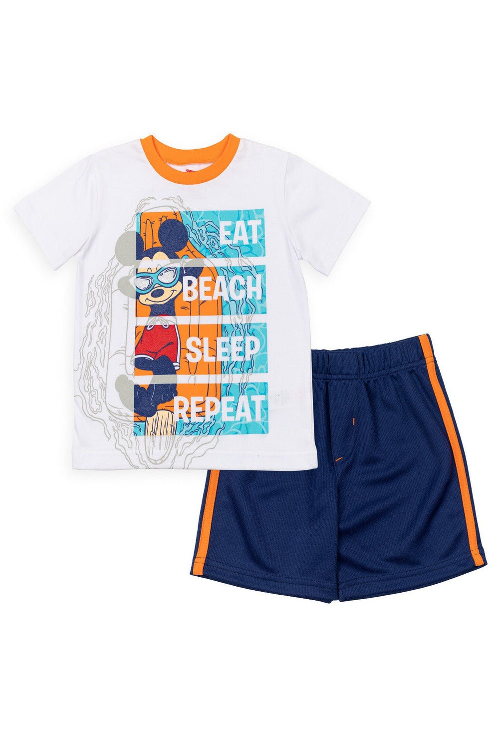 Disney Mickey Mouse Boys T-Shirt and Shorts Outfit Set Toddler to Little Kid - imagikids