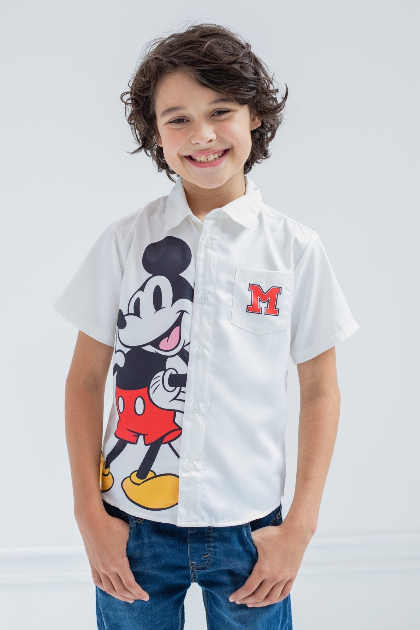 Disney Mickey Mouse Button Down Dress Shirt - imagikids