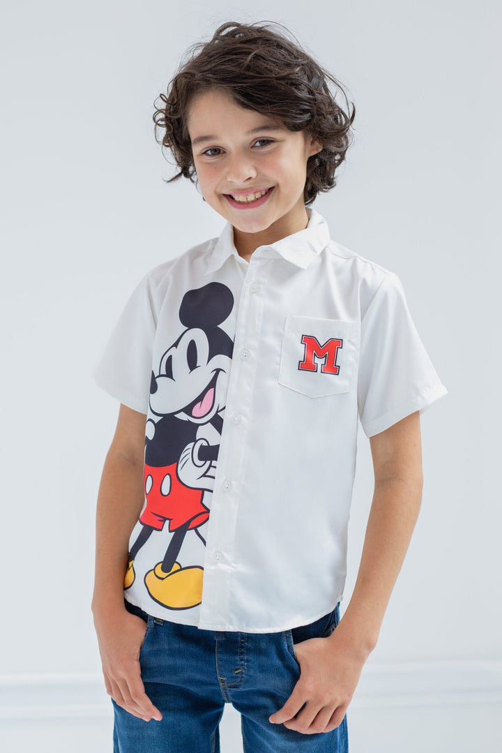 Disney Mickey Mouse Button Down Dress Shirt - imagikids