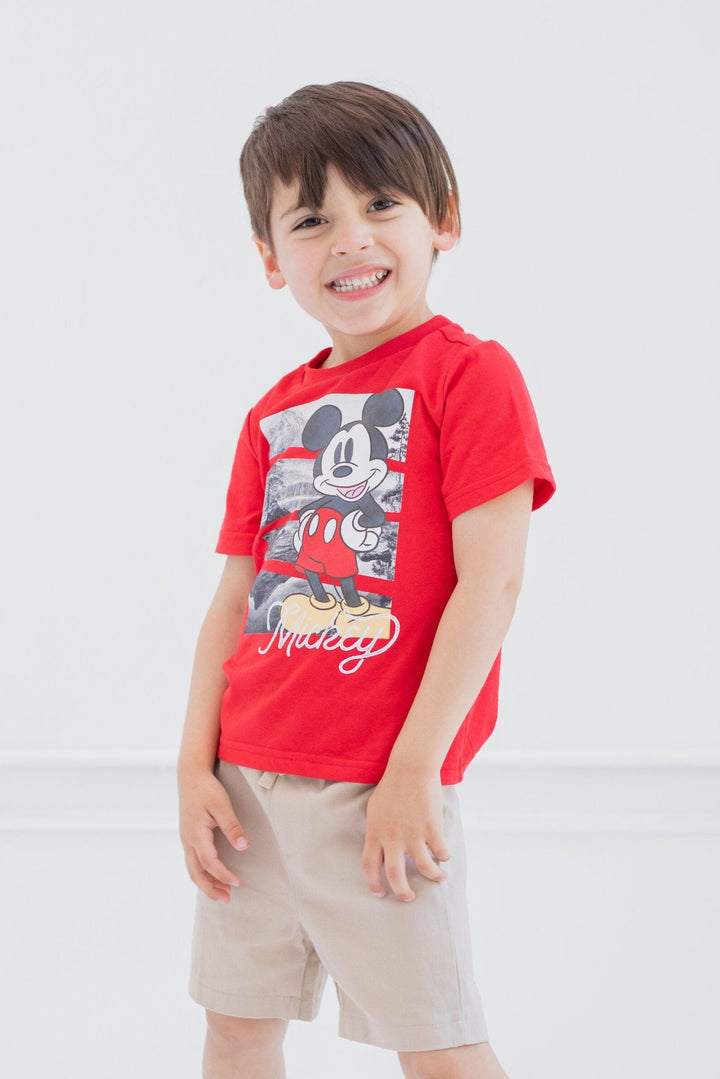 Disney Mickey Mouse Cosplay T-Shirt and Shorts Outfit Set - imagikids