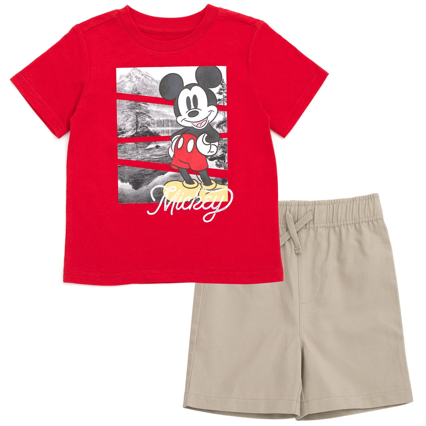 Disney Mickey Mouse Cosplay T-Shirt and Shorts Outfit Set - imagikids