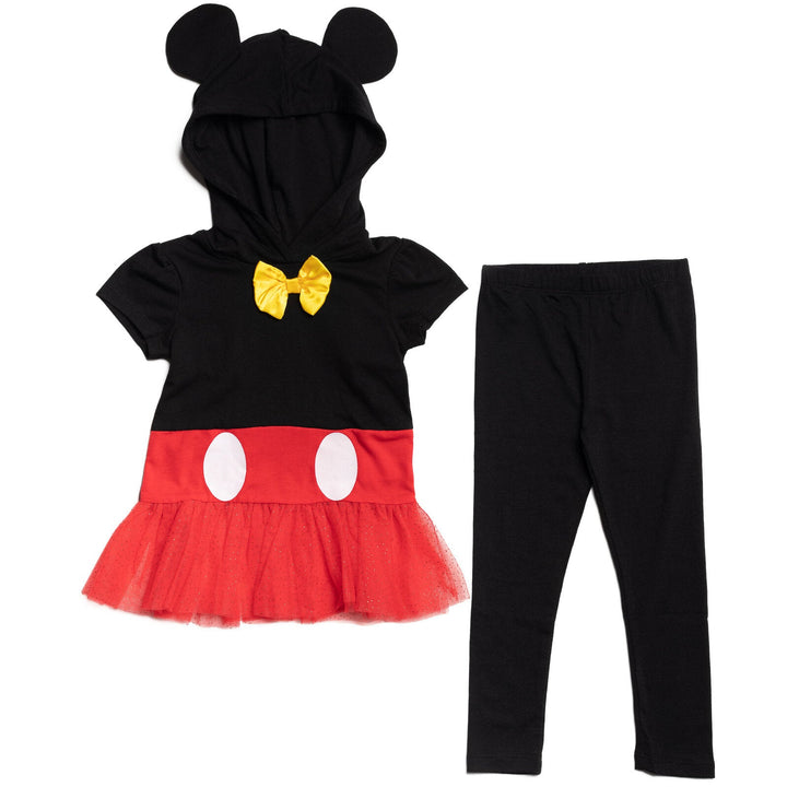 Disney Mickey Mouse Cosplay T-Shirt Dress and Leggings - imagikids