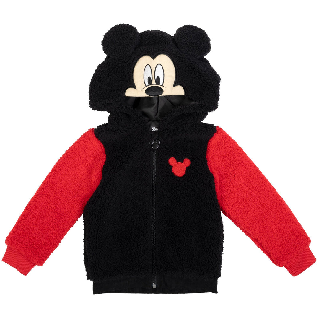 Disney Mickey Mouse Cozy Sherpa Zip Up Cosplay Hoodie - imagikids