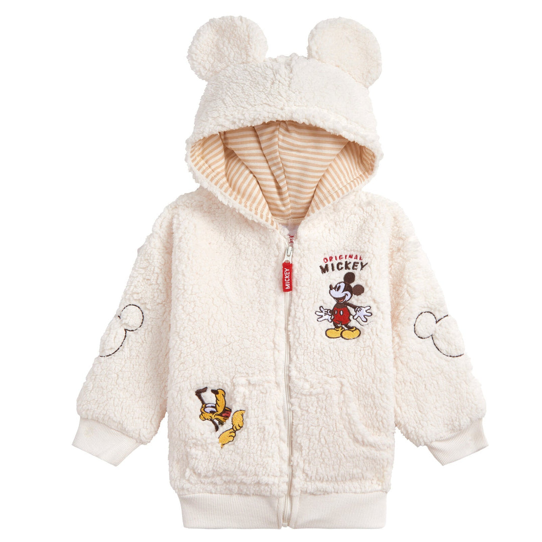 Disney Mickey Mouse Cozy Sherpa Zip Up Hoodie - imagikids