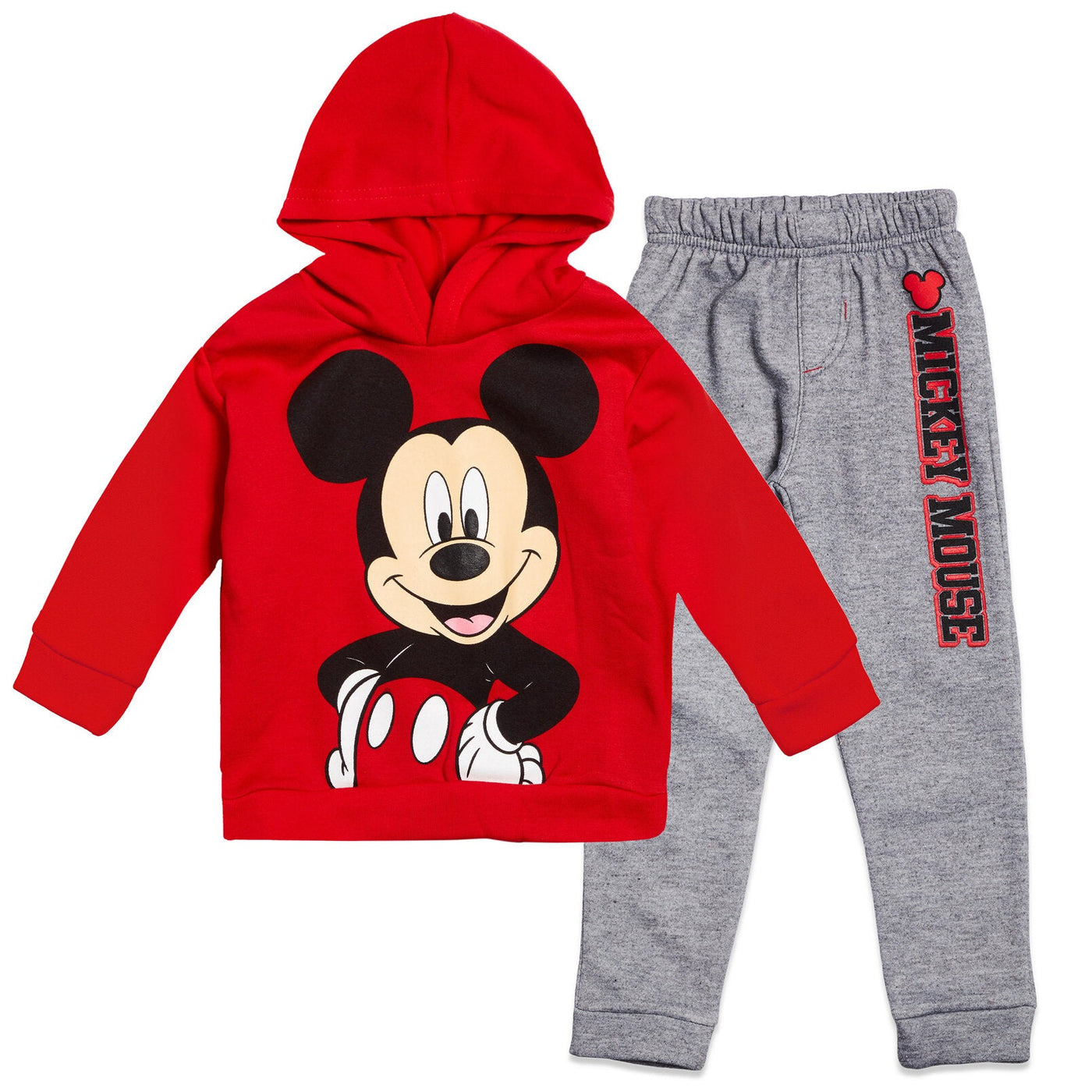Disney Mickey Mouse Fleece Pullover Hoodie and Pants Outfit Set - imagikids