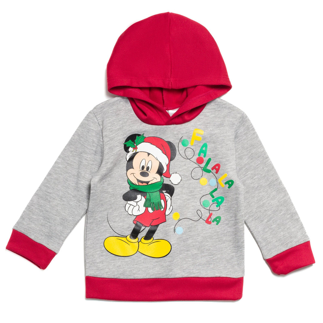 Disney Mickey Mouse Fleece Pullover Hoodie and Pants Outfit Set - imagikids