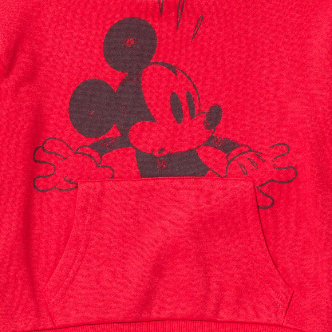 Disney Mickey Mouse Fleece Pullover Hoodie and Pants Outfit Set - imagikids