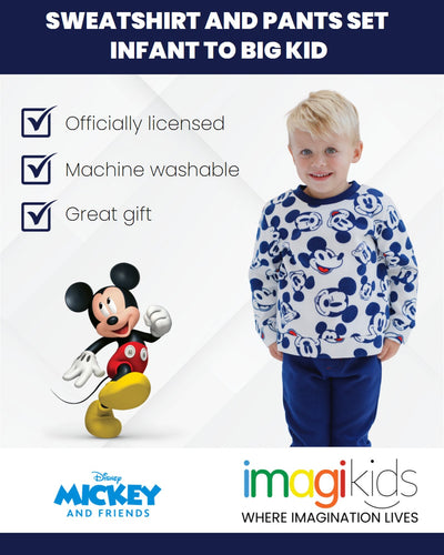 Disney Mickey Mouse Fleece Sweatshirt & Pants - imagikids