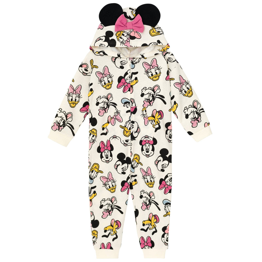 Disney Mickey Mouse Fleece Zip Up Coverall - imagikids