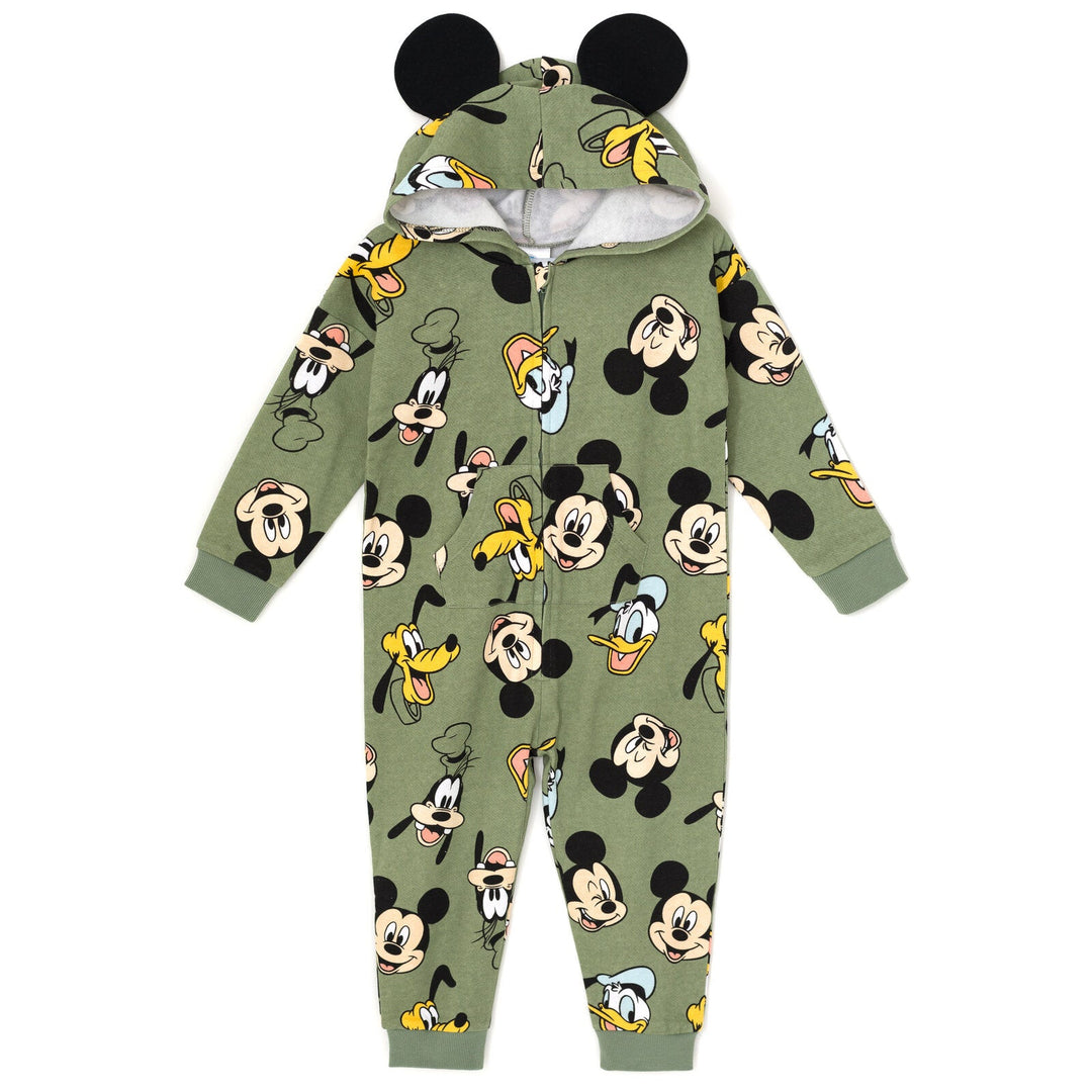 Disney Mickey Mouse Fleece Zip Up Coverall - imagikids