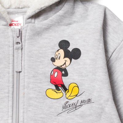 Disney Mickey Mouse Fleece Zip Up Pullover Hoodie - imagikids
