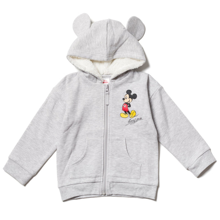 Disney Mickey Mouse Fleece Zip Up Pullover Hoodie - imagikids