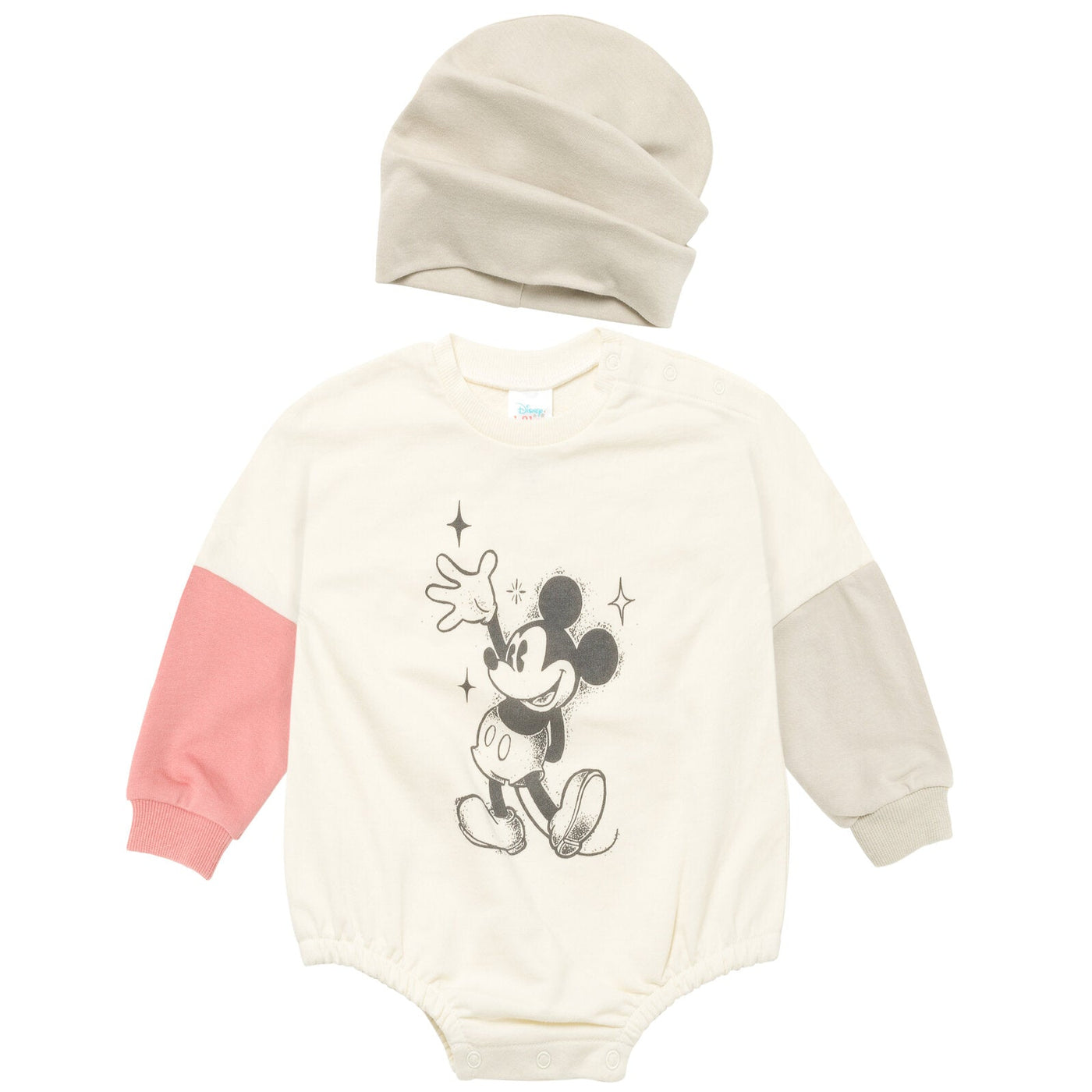 Disney Mickey Mouse French Terry Oversized Bodysuit and Hat - imagikids