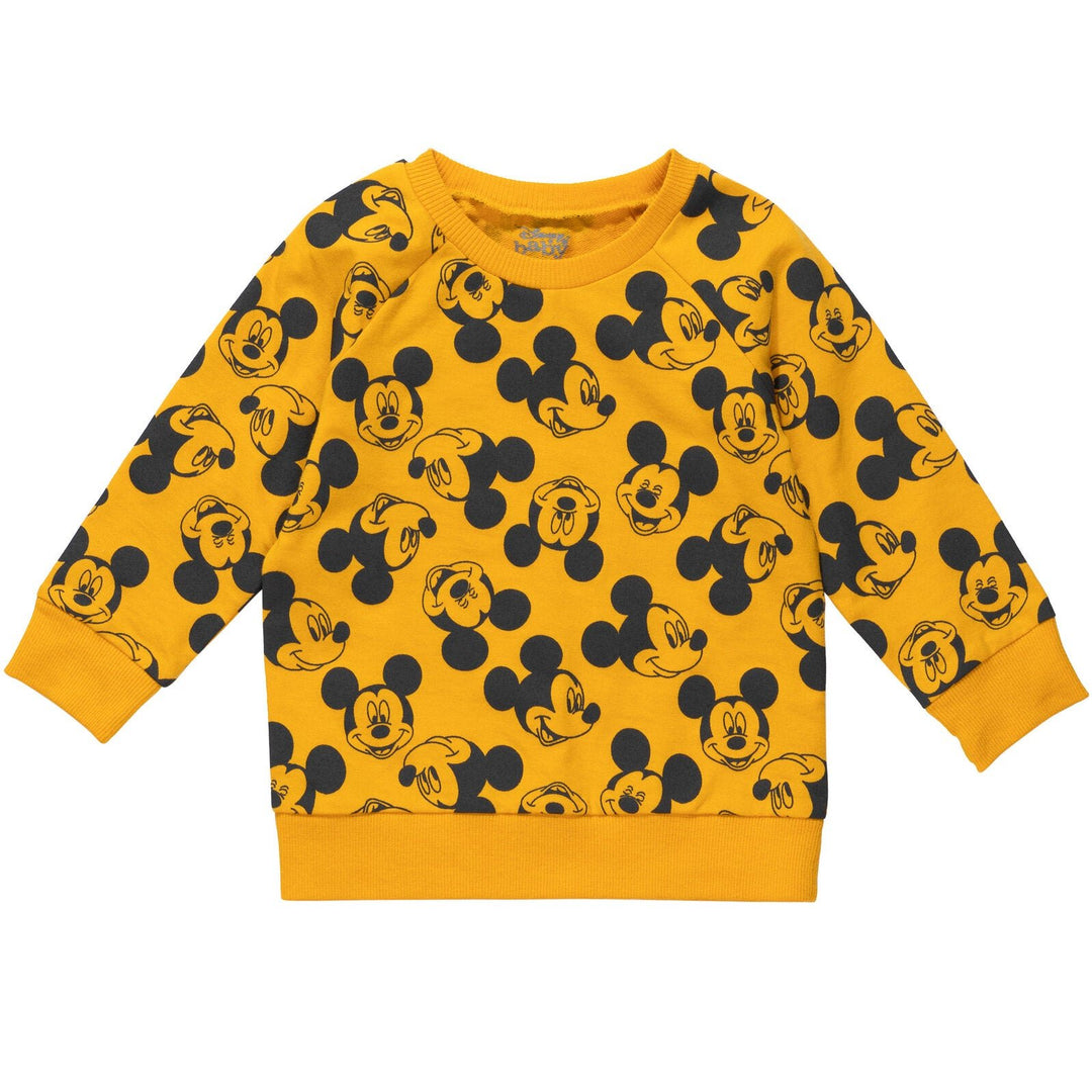 Disney Mickey Mouse French Terry Sweatshirt and Shorts - imagikids