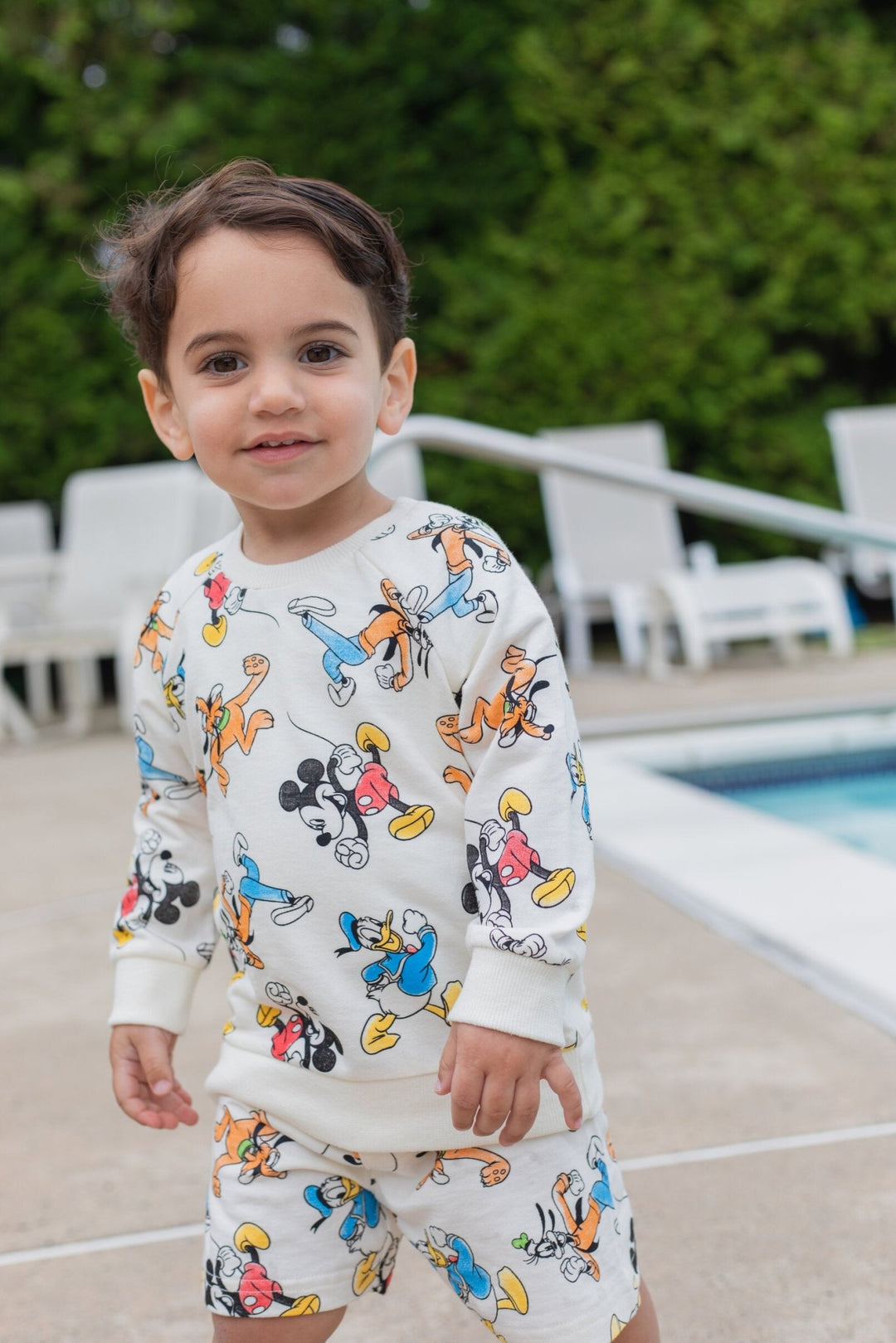 Disney Mickey Mouse French Terry Sweatshirt and Shorts - imagikids