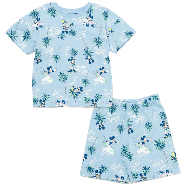 Disney Mickey Mouse French Terry T-Shirt and Shorts Outfit Set - imagikids