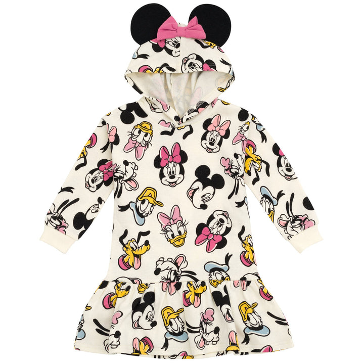 Disney Mickey Mouse Goofy Donald Duck Daisy Fleece Dress - imagikids