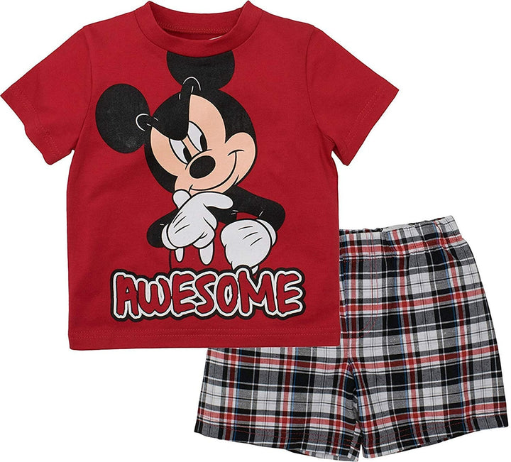 Disney Mickey Mouse Graphic T-Shirt & Shorts Set - imagikids