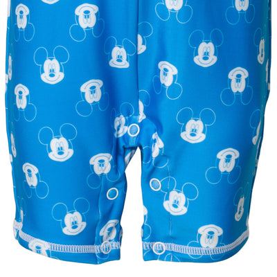 Disney Mickey Mouse Half Zip UPF 50+ One Piece Bathing Suit - imagikids