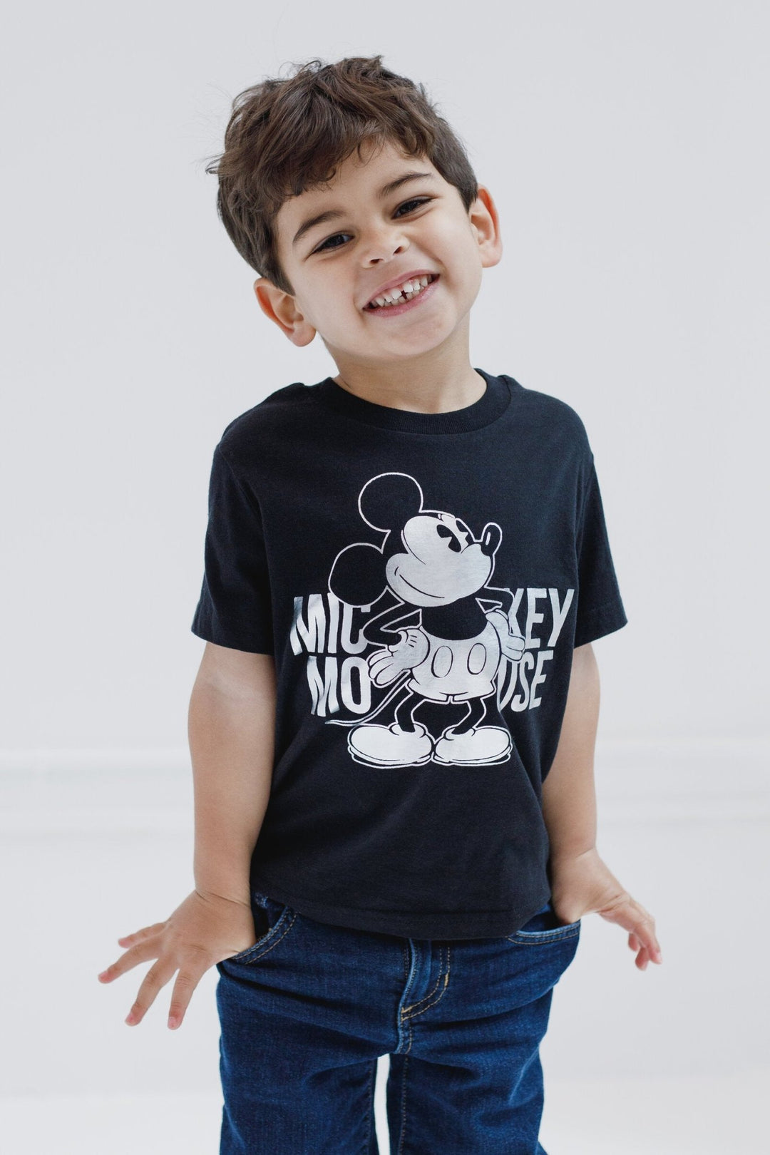 Disney Mickey Mouse Metallic Print T-Shirt - imagikids