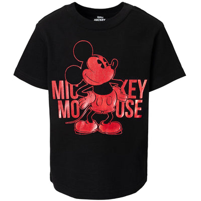 Disney Mickey Mouse Metallic Print T-Shirt - imagikids