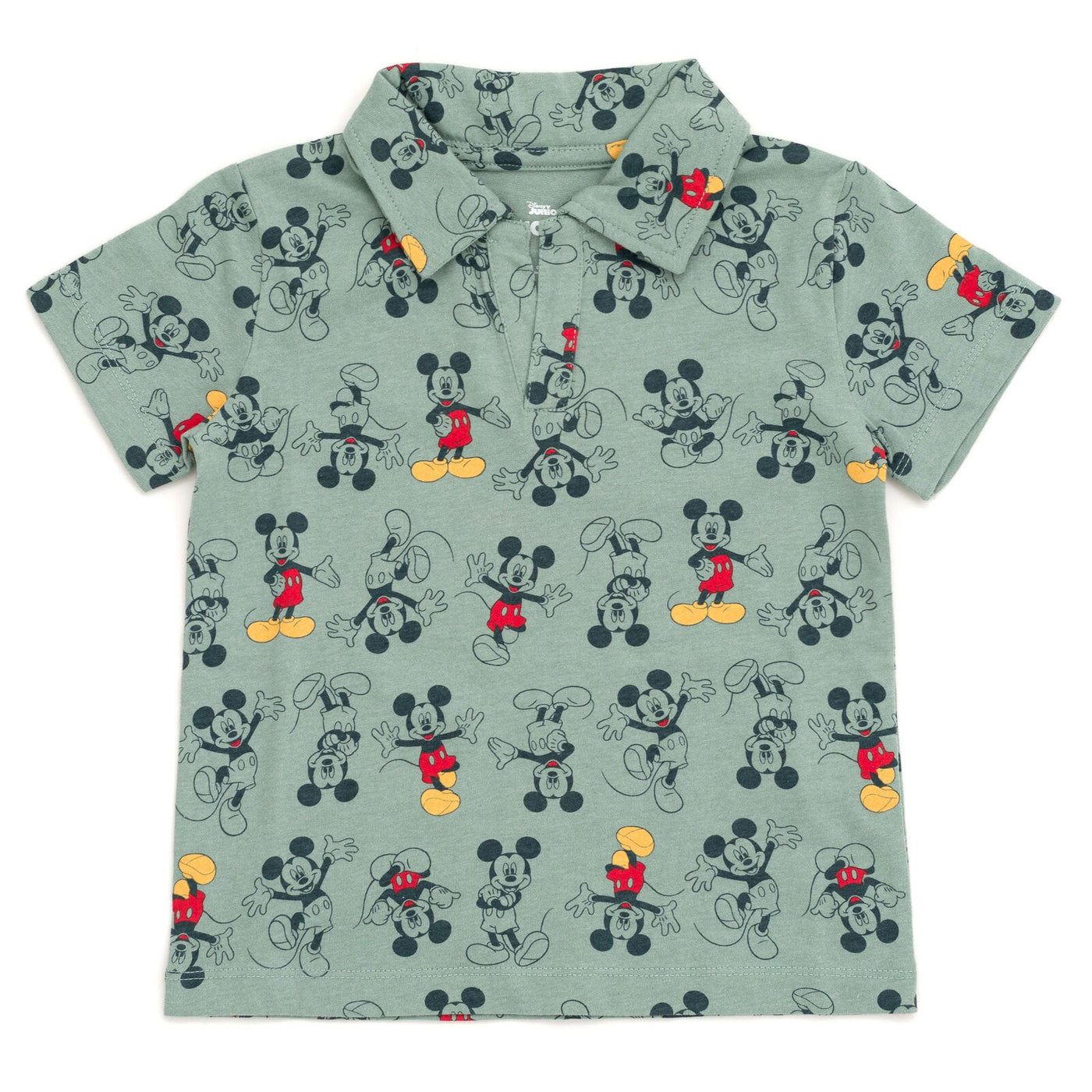 Disney Mickey Mouse Polo Shirt and Twill Shorts Outfit Set - imagikids