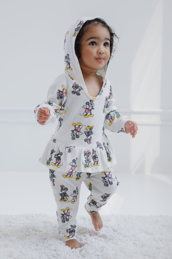 Disney Mickey Mouse Pullover Peplum Hoodie & Pants - imagikids