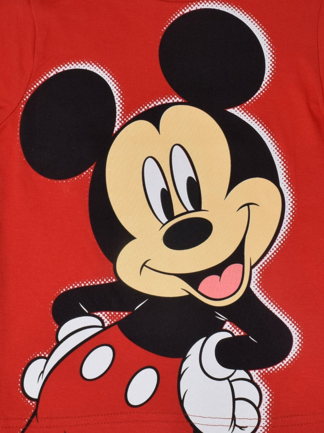 Disney Mickey Mouse Pullover T-Shirt and Mesh Shorts Outfit Set - imagikids