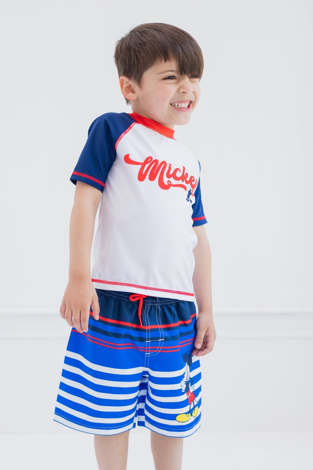 Disney Mickey Mouse Rash Guard Swim Shirt - imagikids