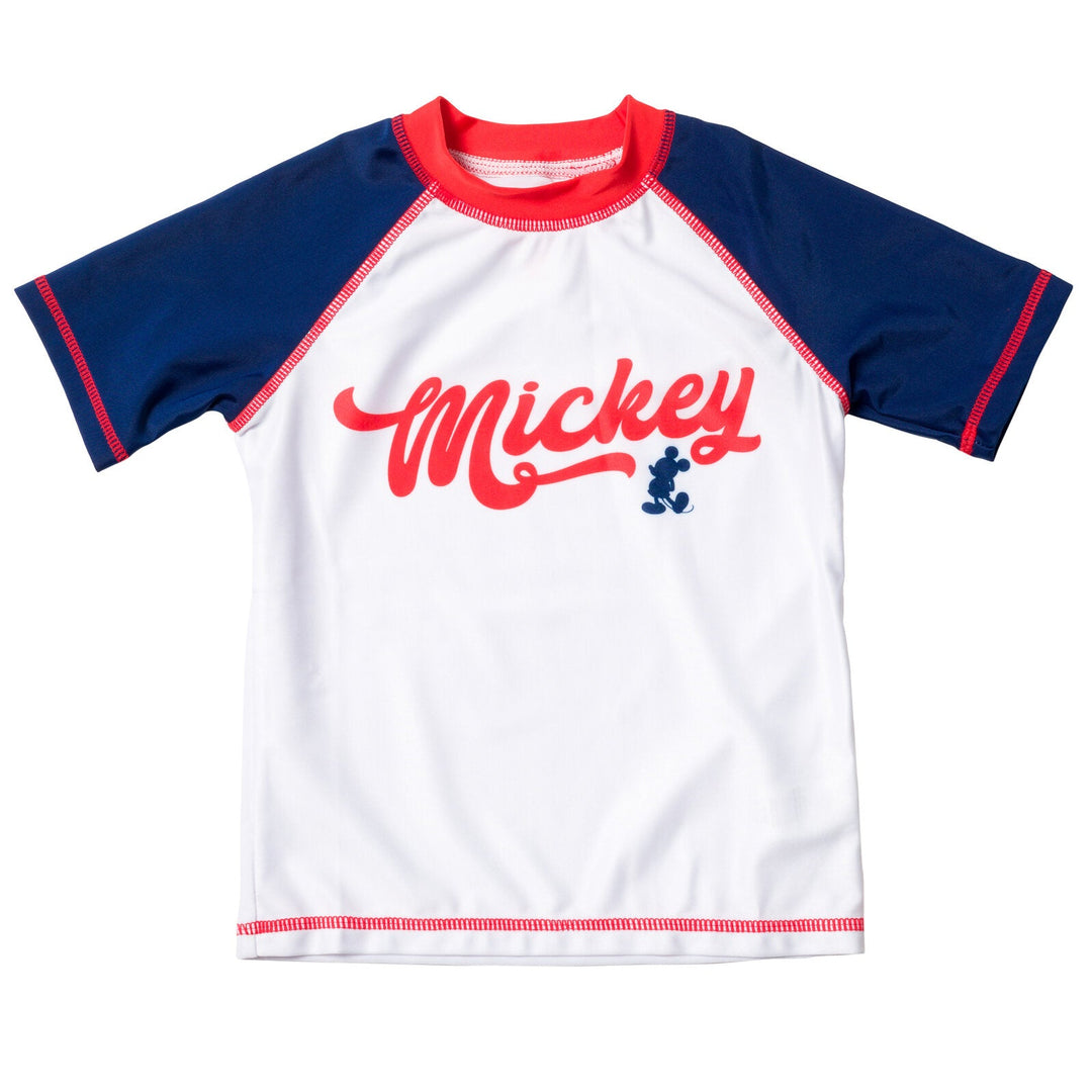 Disney Mickey Mouse Rash Guard Swim Shirt - imagikids